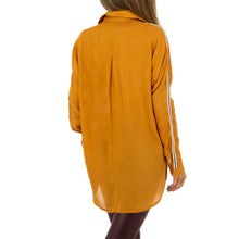 Laden Sie das Bild in den Galerie-Viewer, Damen Hemdbluse von Glo Story - orange,  F/S 2021

