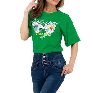 T-shirt, Damen Shirt von Glo Story - green, F/S 2021