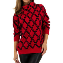 Laden Sie das Bild in den Galerie-Viewer, Damen Pullover Gr. One Size - red, H/W
